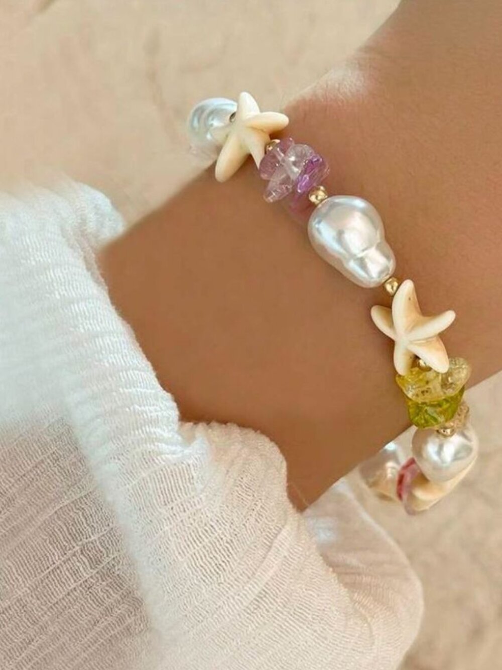 Pearl Starfish Bracelet M717